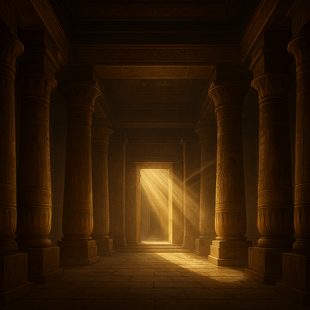 Ancient Egyptian temple background